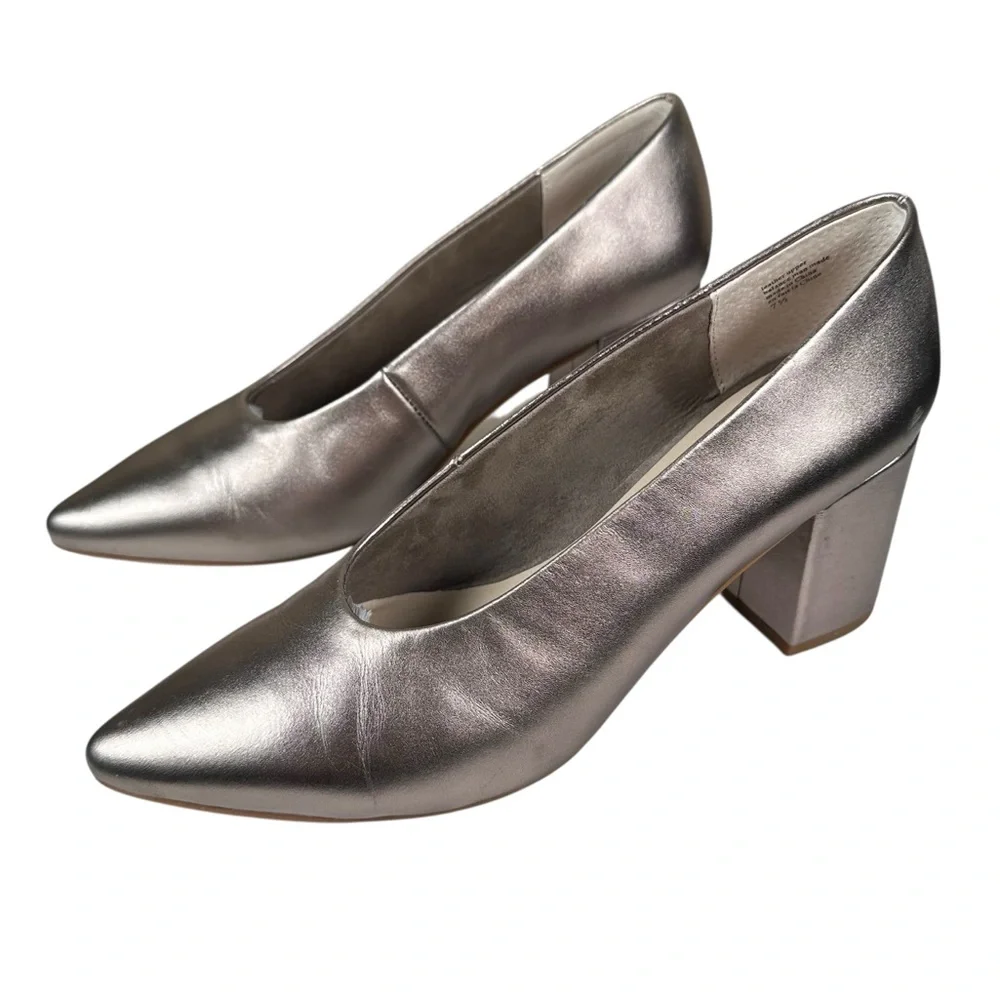 SEYCHELLES Metallic Leather Rehearse Dress Pumps - Picture 5 of 10